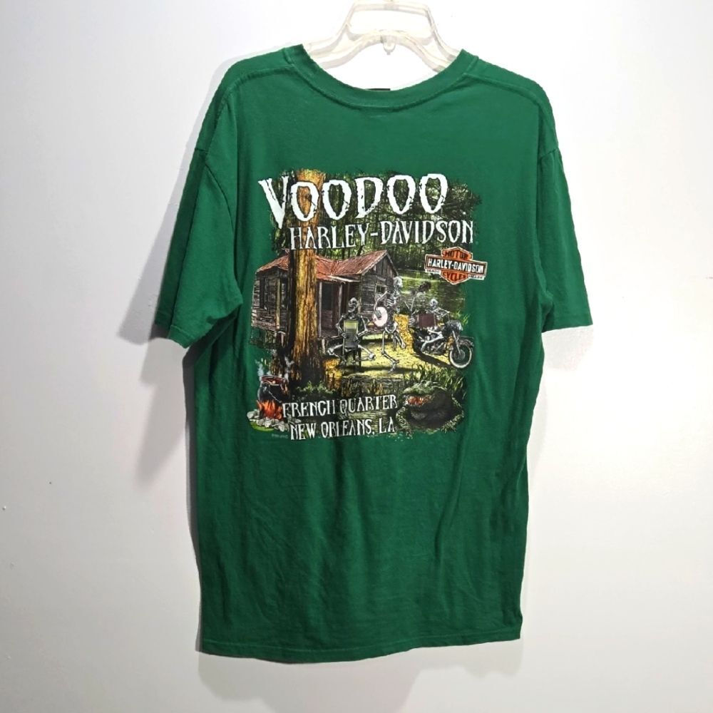 Harley-Davidson Voodoo Green FRENCH QUARTERS 2012 Tee L